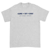Lost Dog Pub Grey T-shirt Come Sit Stay Front Paw Logo Back