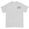 Canal Cafe Short Sleeve T Shirt Grey Last Beer on Cape Cod on front, Canal Cafe Bridge front