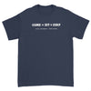 Lost Dog Pub Navy Blue T-shirt Come Sit Stay Front /Paw Logo Back