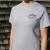 Canal Cafe Short Sleeve T Shirt.  Last Beer on Cape Cod on model front 